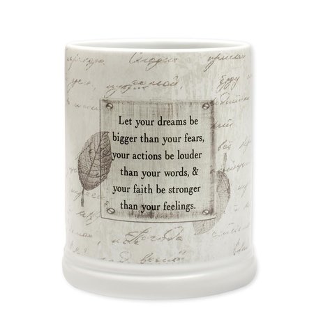 DICKSONS Let Your Dreams Be Bigger than Your Fears Candle Jar Warmer JW24IW